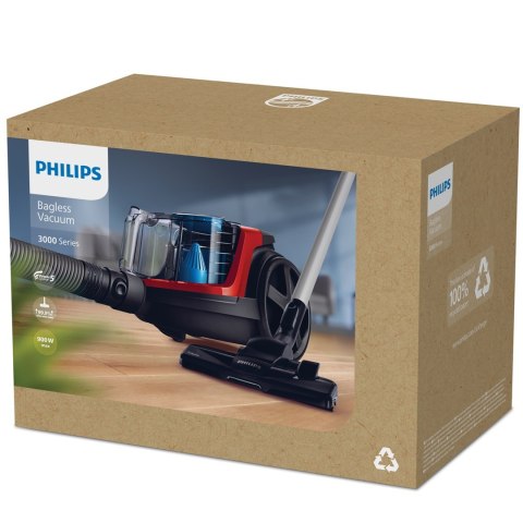 Odkurzacz bezworkowy Philips FC9330/09 (650W; kolor czarny, kolor czerwony)