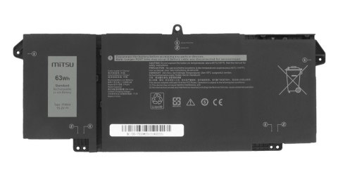 Bateria 7FMXV do Dell Latitude 5320 7320 7420 7520 - 15.2V 4144 mAh (63 Wh) 15.2V