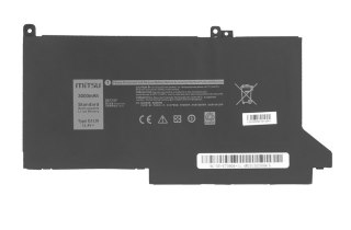 Mitsu Bateria DJ1J0 C27RW do Dell Latitude 7280 7290 7380 7390 7480 7490 - 11.4V 3000 mAh (34 Wh) 11.4V