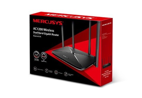 Router Mercusys AC12G AC1200 1xWAN 3xLAN-1Gb