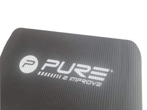 Mata fitness do ćwiczeń Pure2Improve P2I NBR 183x58x1cm czarna