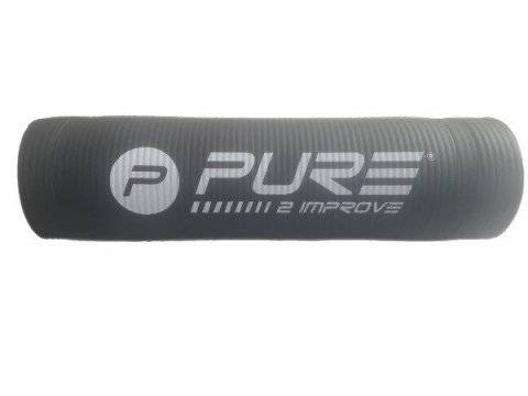 Mata fitness do ćwiczeń Pure2Improve P2I NBR 183x58x1cm czarna