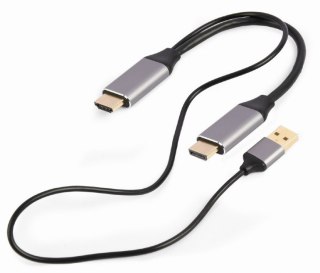 Adapter GEMBIRD A-HDMIM-DPM-01 HDMI - DisplayPort + USB