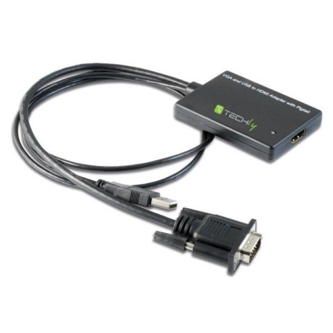 Konwerter TECHLY 301665 HDMI - VGA/Audio