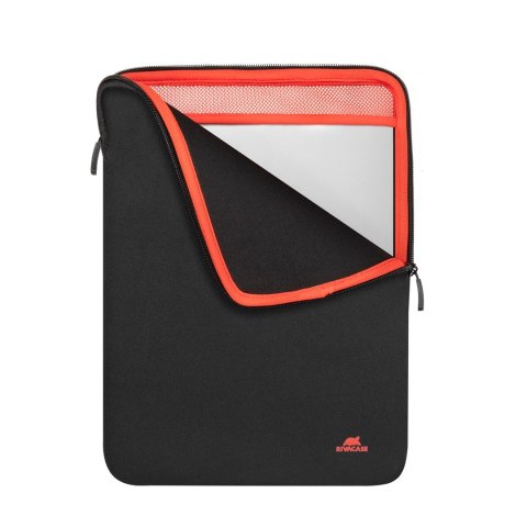 RIVACASE ETUI NA MACBOOK 13 ANTISHOCK, CZARNE, PIONOWE, PODWÓJNE ZAMKI BŁYSKAWICZNE