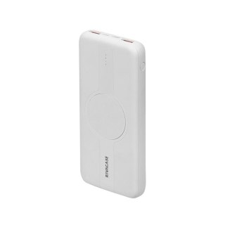 RIVACASE POWERBANK 10.000 MAH USB-C 20W + QI 10W, 1X WE/WY USB-C 20W, 2X USB-A QC18W, WEJŚCIE MICRO-USB,INDUKCJA QI 10W,BIAŁY