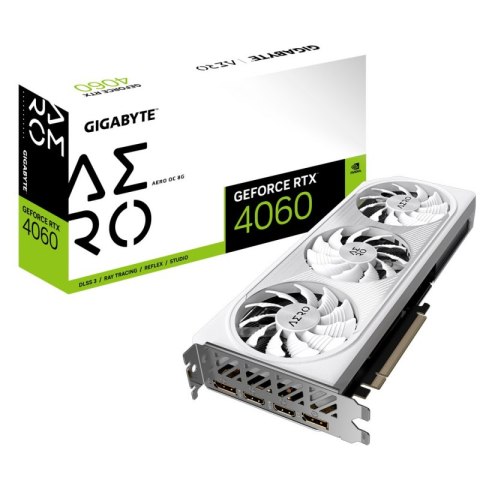 Karta graficzna GIGABYTE GeForce RTX 4060 AERO OC 8G GDDR6 (GV-N4060AERO OC-8GD)