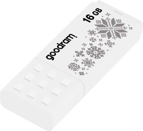 Pendrive GOODRAM UME2 16 GB WINTER (16 GB /USB 2.0 /Biały z wzorem )