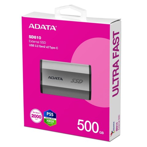 ADATA DYSK SSD SD 810 500GB SILVER