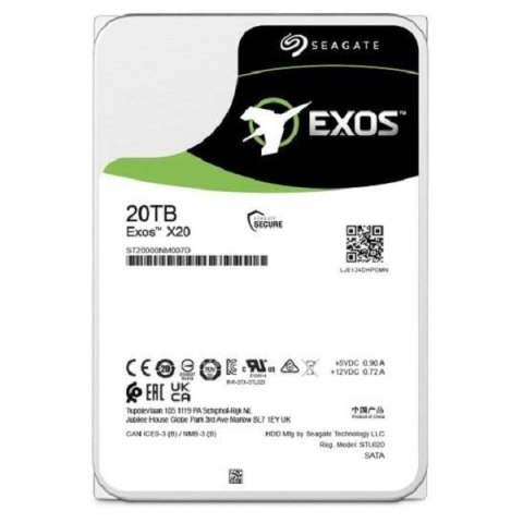 Dysk twardy SEAGATE Exos 20 TB 3.5" ST20000NM007D