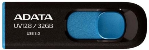 Pendrive A-DATA DashDrive UV128 32 GB Czarno-niebieski (32 GB /USB 3.0 /Czarno-niebieski )