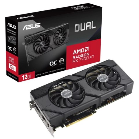 Karta graficzna ASUS Radeon RX 7700 XT DUAL OC 12 GB GDDR6 (DUAL-RX7700XT-O12G)