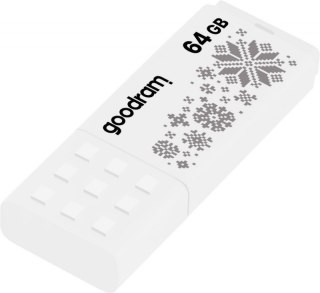 Pendrive GOODRAM UME2 64GB USB 2.0 Winter (64 GB /USB 2.0 /Biały z wzorem )