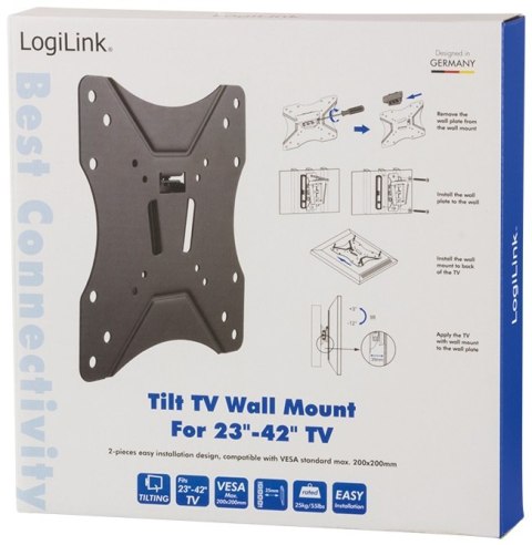 Uchwyt do TV LOGILINK BP0005 (nośność 25kg 23 - 42 cale)