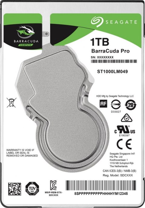 SEAGATE BarraCuda Pro 1 TB ST1000LM049 (1TB /2.5" /7200RPM )