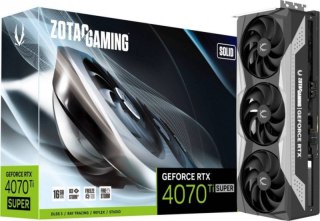 Karta graficzna ZOTAC GeForce RTX 4070 Ti SUPER Solid 16GB GDDR6X (ZT-D40730R-10P)