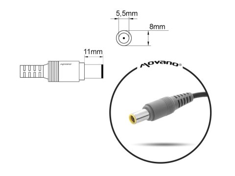 MITSU ZASILACZ 20V 2.25A (5.5X2.5) - LENOVO