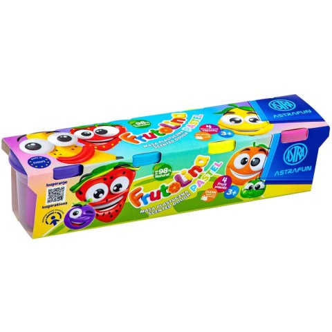 Masa plastyczna FRUTOLINA zestaw Pastel Astra Fun 4szt x 100g 336122013