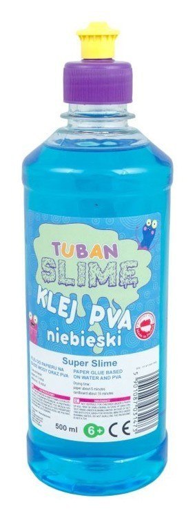 Klej do papieru PVA 500 ml niebieski