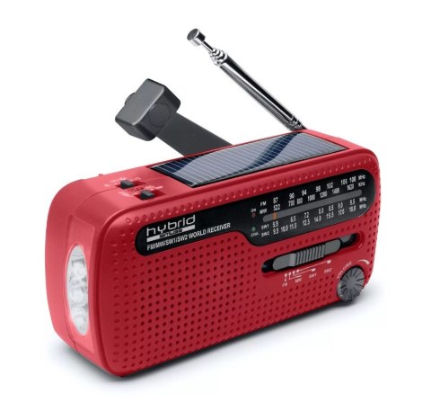 Radio z własnym zasilaniem Muse MH-07RED, Czerwony