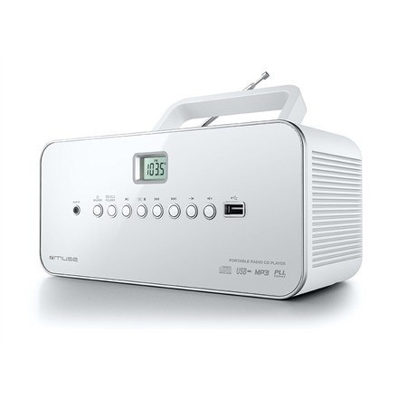 Radioodtwarzacz Muse M-28 RDW przenośne radio FM/CD/MP3/Jack/USB Biały