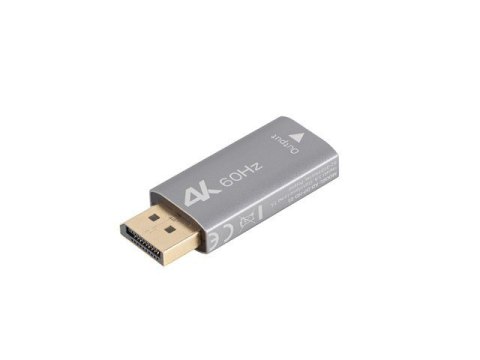 Adapter Displayport(M)- HDMI(F)4K srebrny