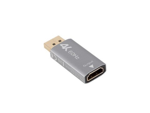 Adapter Displayport(M)- HDMI(F)4K srebrny