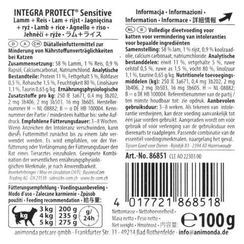 ANIMONDA Integra Protect Sensitive indyk - mokra karma dla kota - 100g