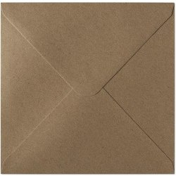 Koperta 160x160mm KRAFT ciemny beż K 120g. (10szt.) 280322 Galeria Papieru