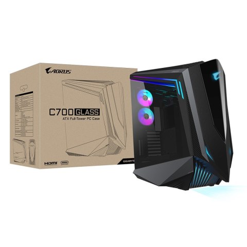 Obudowa Gigabyte AORUS C700 GLASS ATX FullTower Black z oknem bez zasilacza