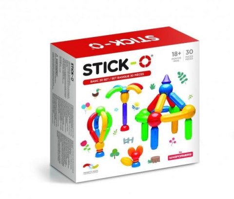 MAGFORMERS STICK-O 005-901003 BASIC SET - 30 ELEMENTS