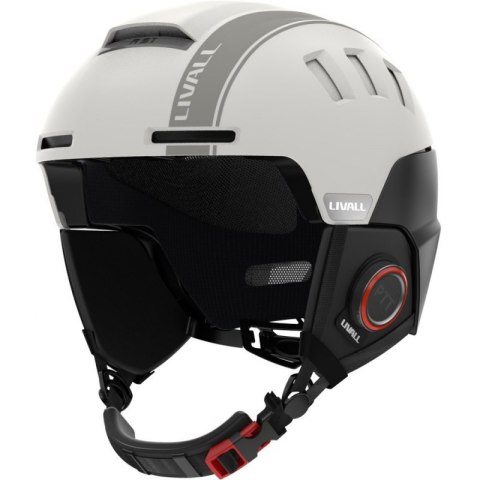 Kask narciarski Bluetooth 57-61cm Intercom/SOS biały