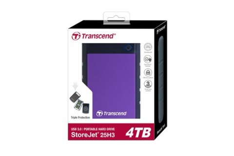 Dysk twardy USB3 4TB EXT. 2.5" TS4TSJ25H3P TRANSCEND