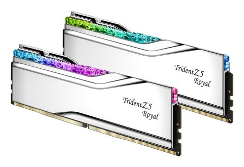 G.SKILL TRIDENT Z5 ROYAL RGB DDR5 2X32GB 6400MHZ CL32 XMP3 SILVER F5-6400J3239G32GX2-TR5S