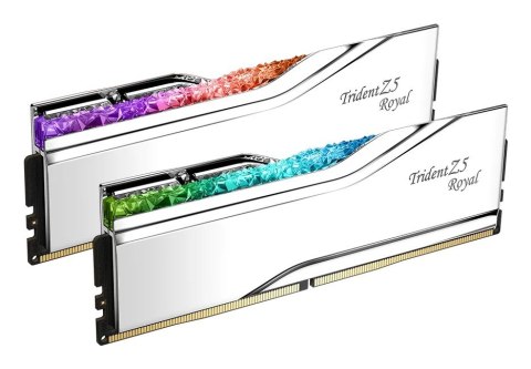 G.SKILL TRIDENT Z5 ROYAL RGB DDR5 2X32GB 6400MHZ CL32 XMP3 SILVER F5-6400J3239G32GX2-TR5S