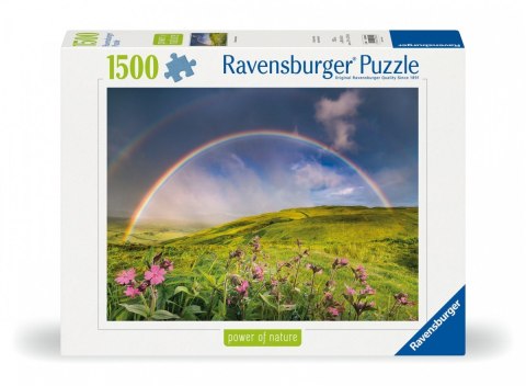 Puzzle 1500 elementów Tęcza nad łąka