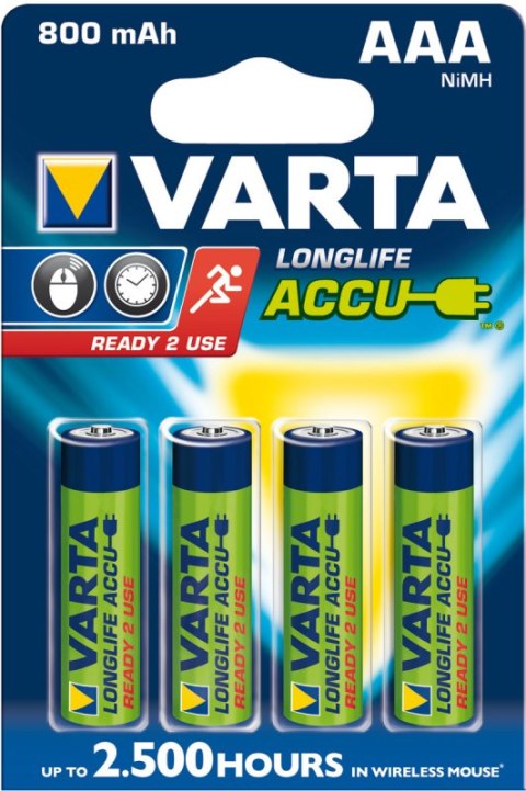 Baterie VARTA Niklowo-wodorkowa HR03 800mAh 4 szt. 56703101404