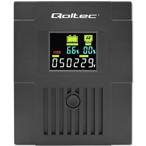 QOLTEC ZASILACZ AWARYJNY UPS LINE INTERACTIVE | MONOLITH | 1500VA | 900W | LCD | USB