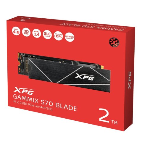 Dysk SSD ADATA XPG GAMMIX S70 BLADE 2TB M.2 2280 PCIe Gen3x4 (WYPRZEDAŻ)