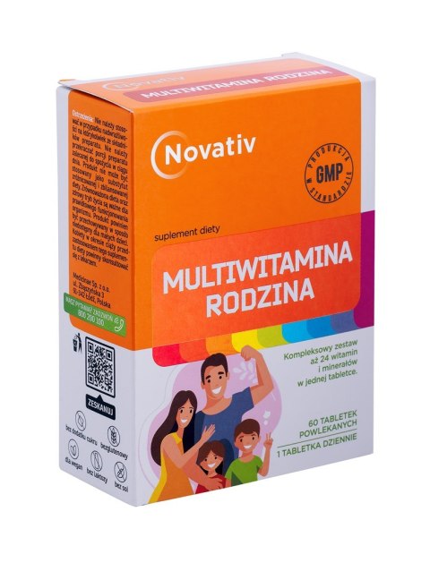 Zestaw Novativ: Żeń-szeń Complex, Multiwitamina&Minerały, Cynk, Feminova