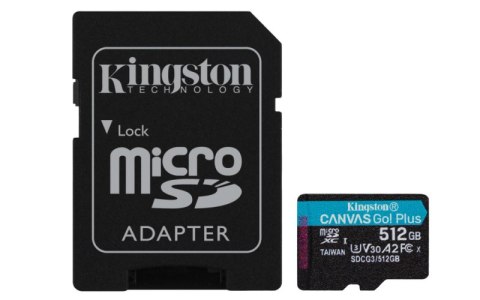 Karta pamięci KINGSTON 512 GB Adapter SD