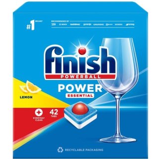 Tabletki do zmywarki FINISH (42szt) POWERBALL Essential LEMON