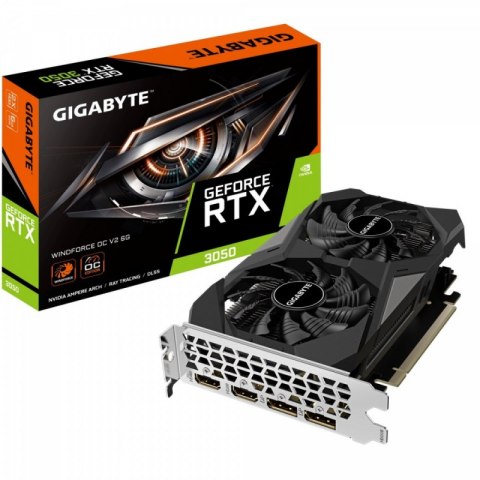 Karta graficzna GIGABYTE GeForce RTX 3050 WINDFORCE OC V2 6GB GDDR6 (GV-N3050WF2OCV2-6GD)