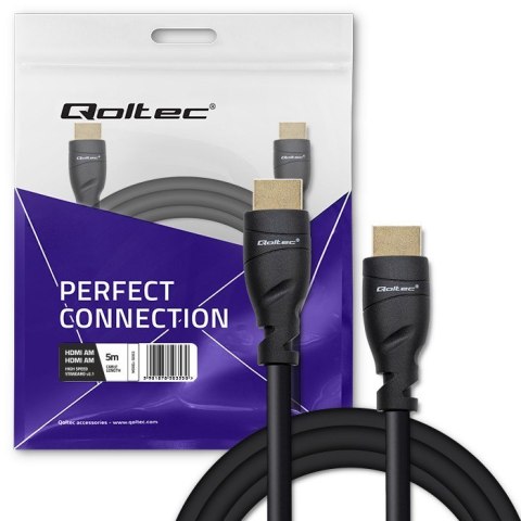 Kabel HDMI v2.1 Ultra High Speed 8K | 60Hz | 26AWG | 5m Złoty