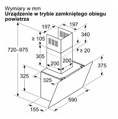 Okap BOSCH DWK65DK20