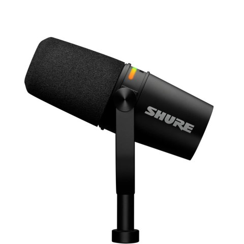 Shure MV7+-K - Mikrofon lektorski/wokalny ze złączem XLR/USB-C Czarny (WYPRZEDAŻ)