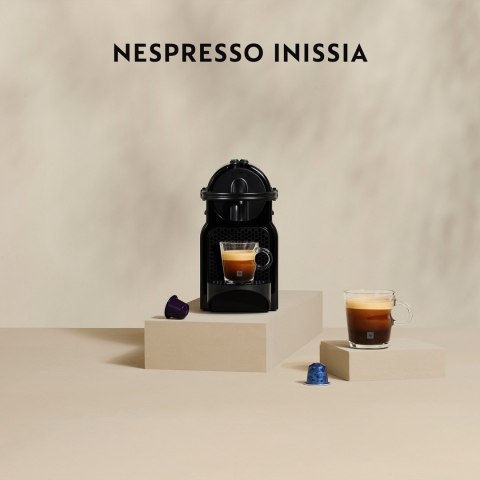 Ekspres kapsułkowy DeLonghi Nespresso Inissia EN80.B (1260W; kolor czarny) (WYPRZEDAŻ)