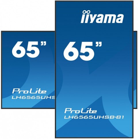 *IIYAMA 65&#39;LH6565UHSB-B1, 24/7,IPS,ANDROID.11,4K,800cd, iiSignage2, SDM, 2x HDMI, DP, 2x USB,2x 10W, RJ45, WiFi, 4/32GB, PIO