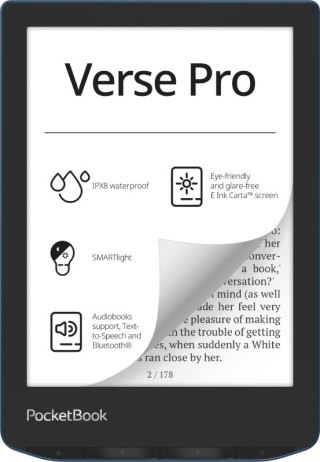 Ebook PocketBook Verse Pro 634 6" 16GB Wi-Fi Azure Blue