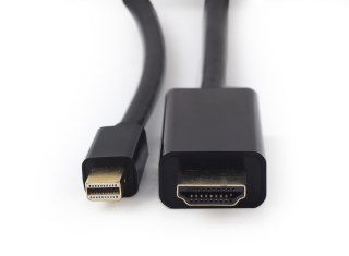 Kabel GEMBIRD CC-mDP-HDMI-6 (Mini DisplayPort M - HDMI M; 1,8m; kolor czarny)